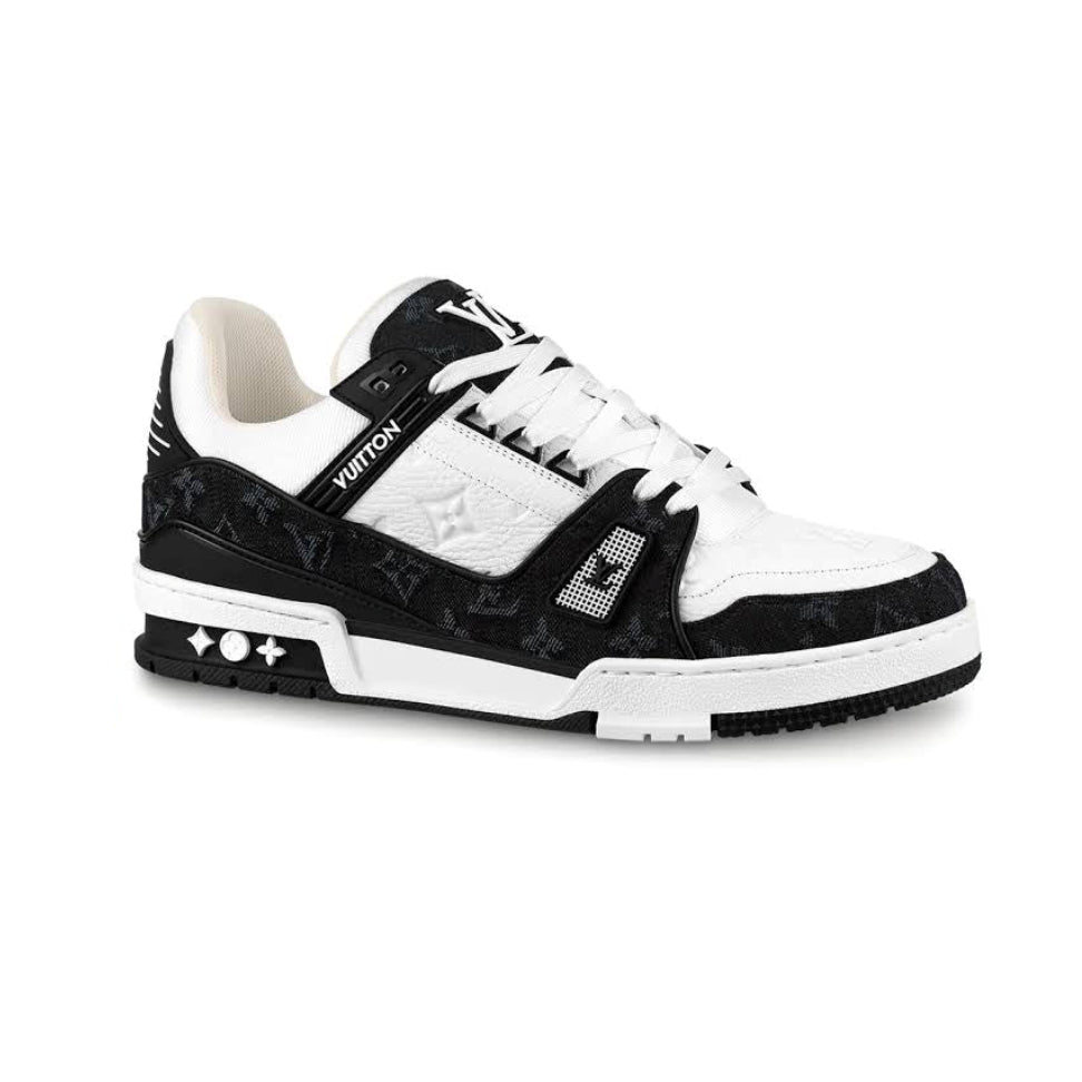 Tênis Louis Vuitton Trainer White Black