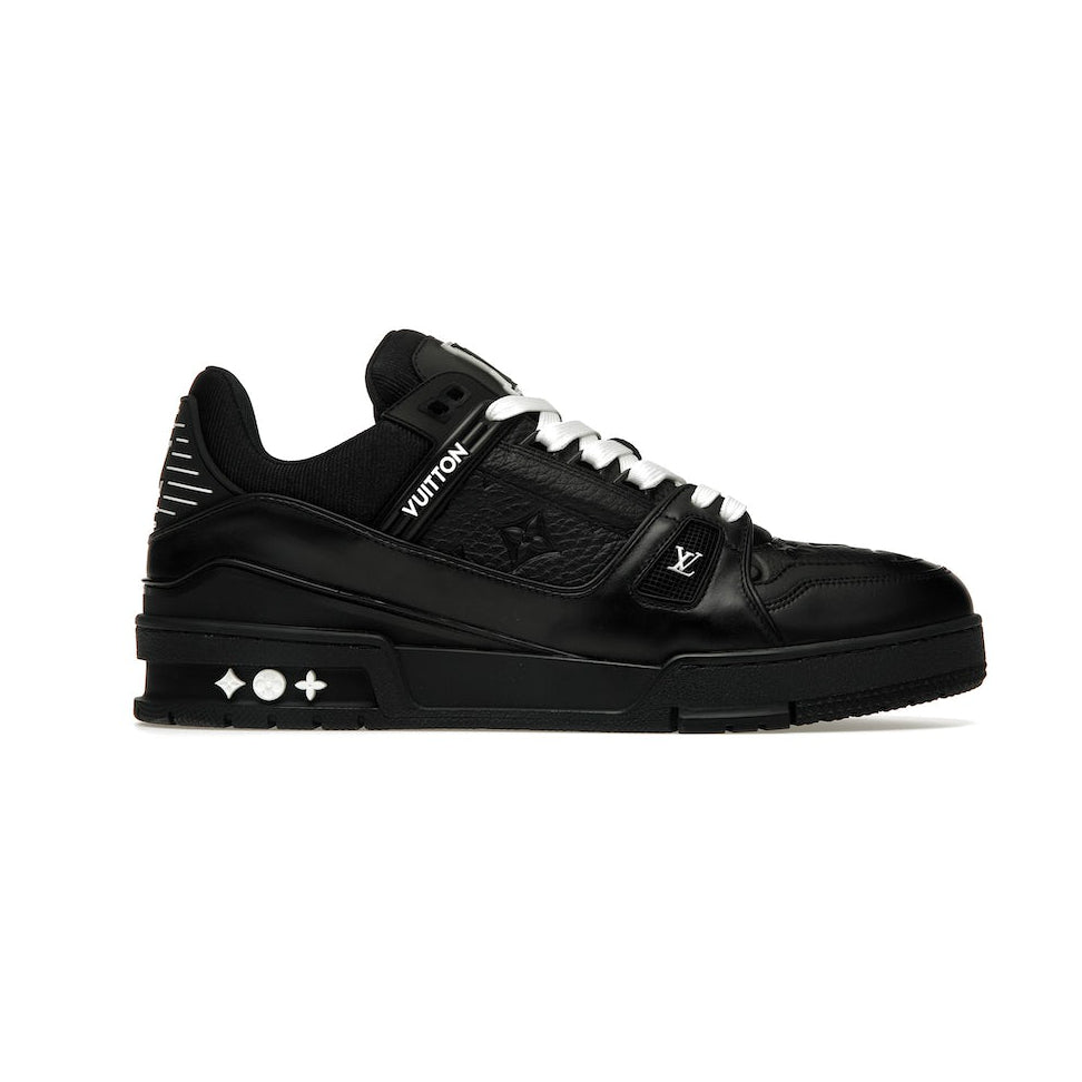 Tênis Louis Vuitton Trainer Black Embossed Monogram
