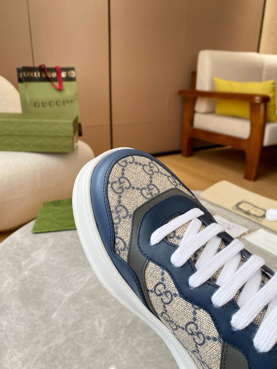 Tênis Gucci GG Sneaker Blue White