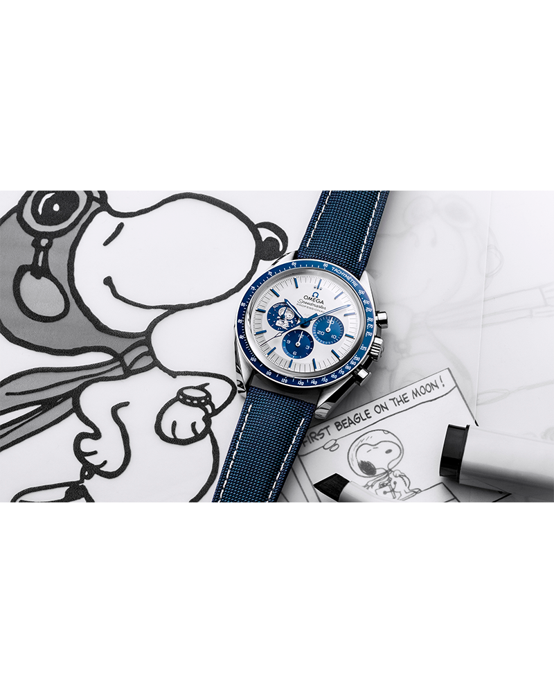 Relógio Speedmaster Snoopy Série de Aniversário 42mm +Caixa e Certificado