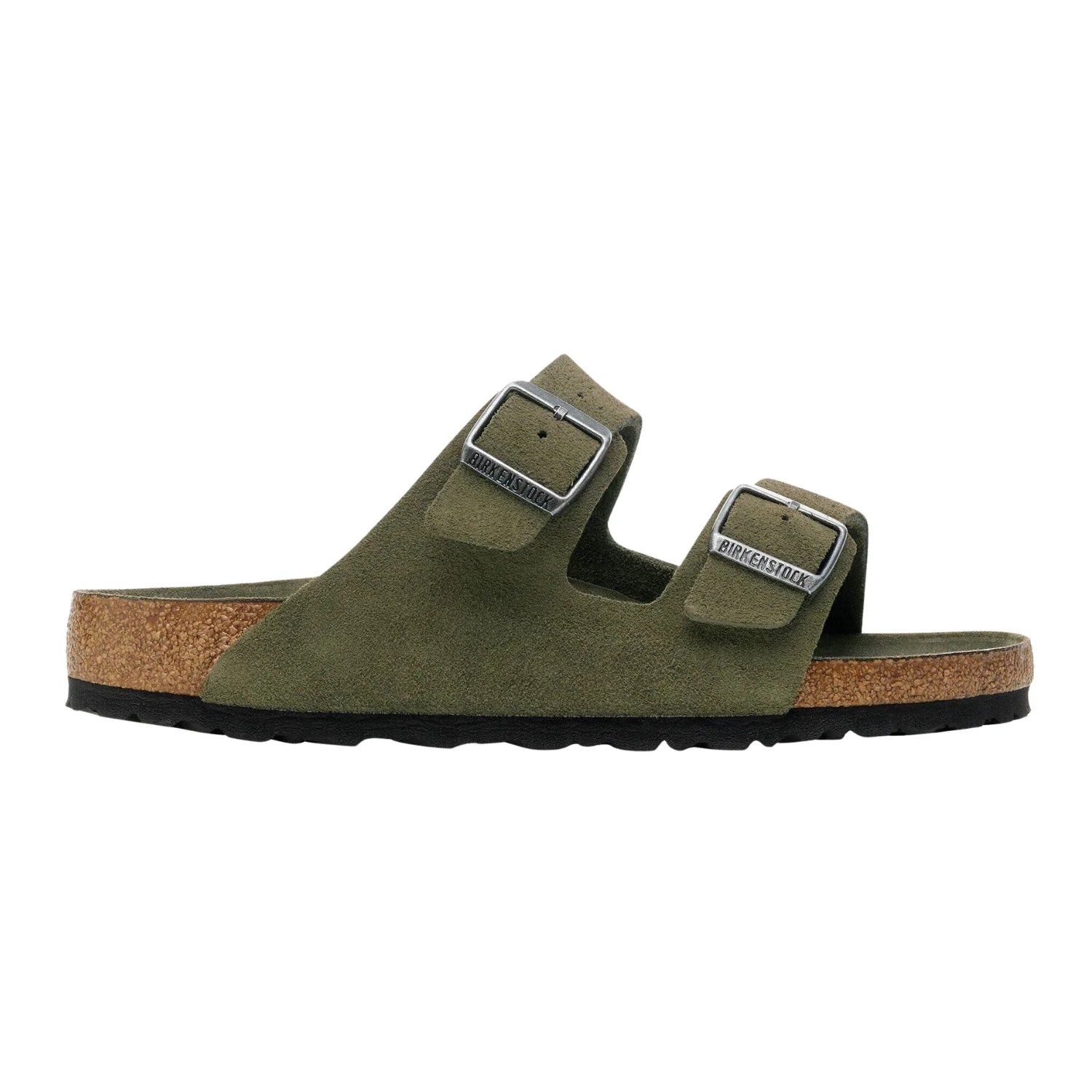 Sandália Birkenstock Arizona Soft Footbed Suede Leather Green Tea