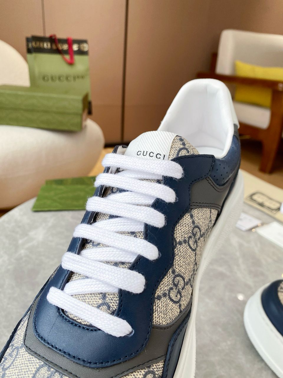 Tênis Gucci GG Sneaker Blue White