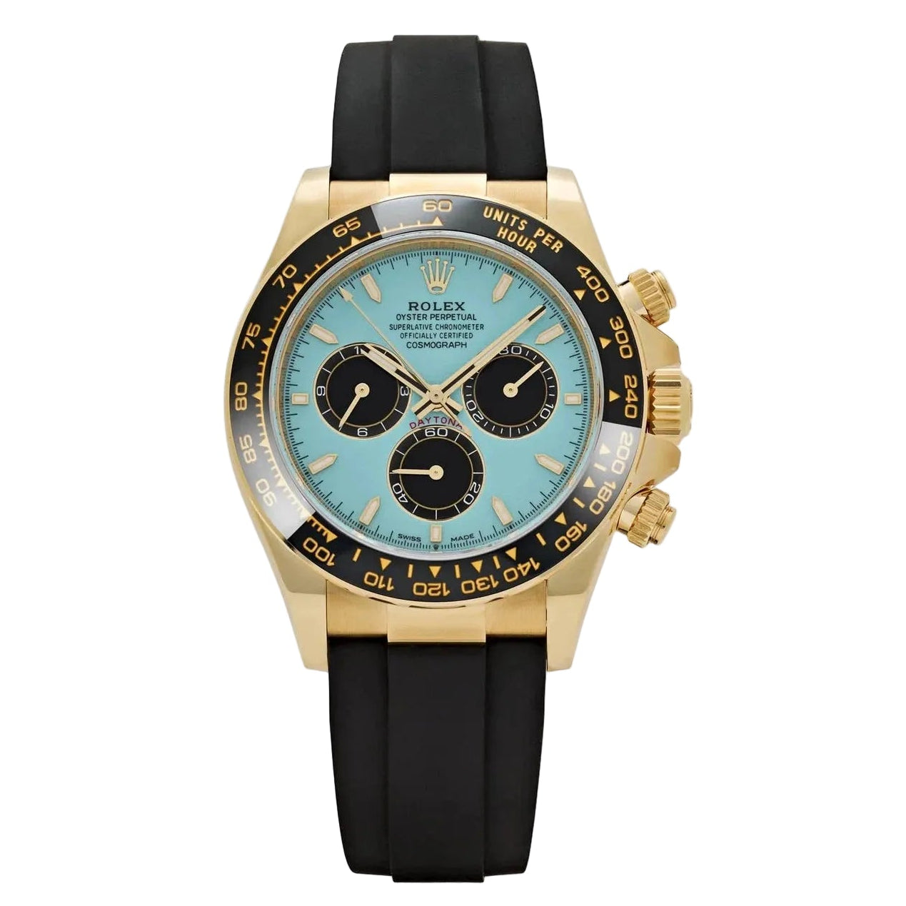 Rolex Daytona Dourado com Mostrador Turquesa