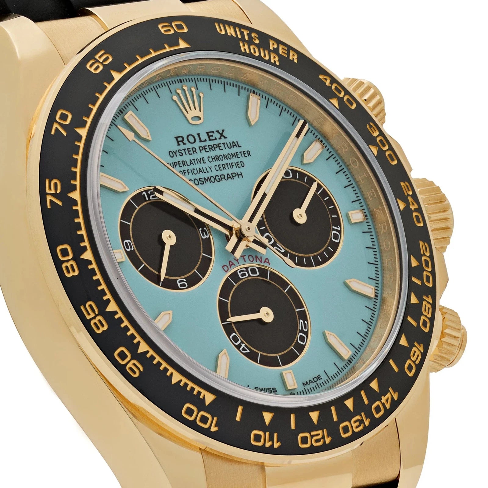 Rolex Daytona Dourado com Mostrador Turquesa